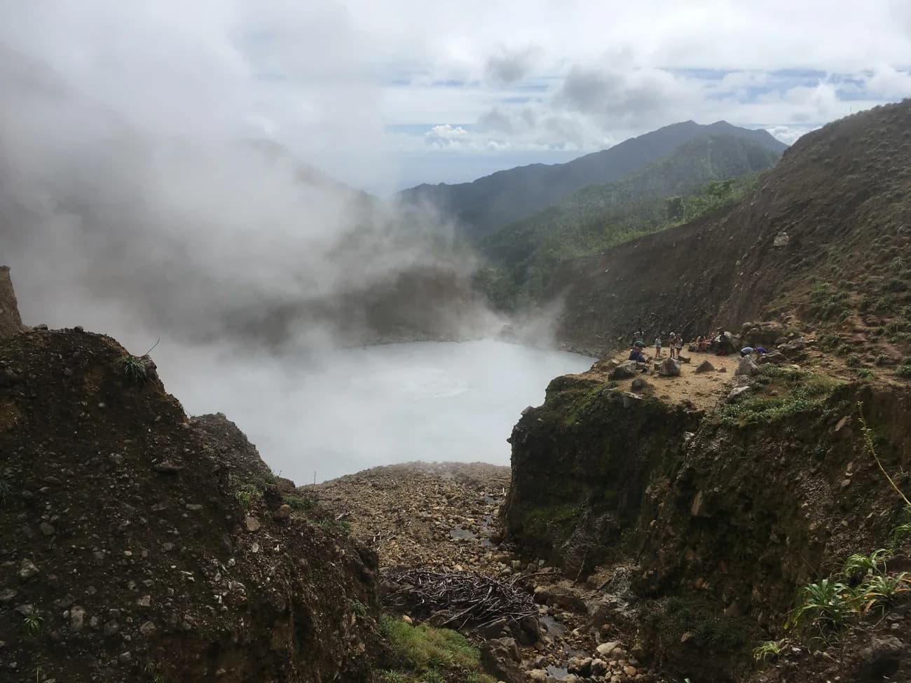 Private guided Boiling Lake hike — exclusive group with certified guide Elvis Stedman on the volcanic trail